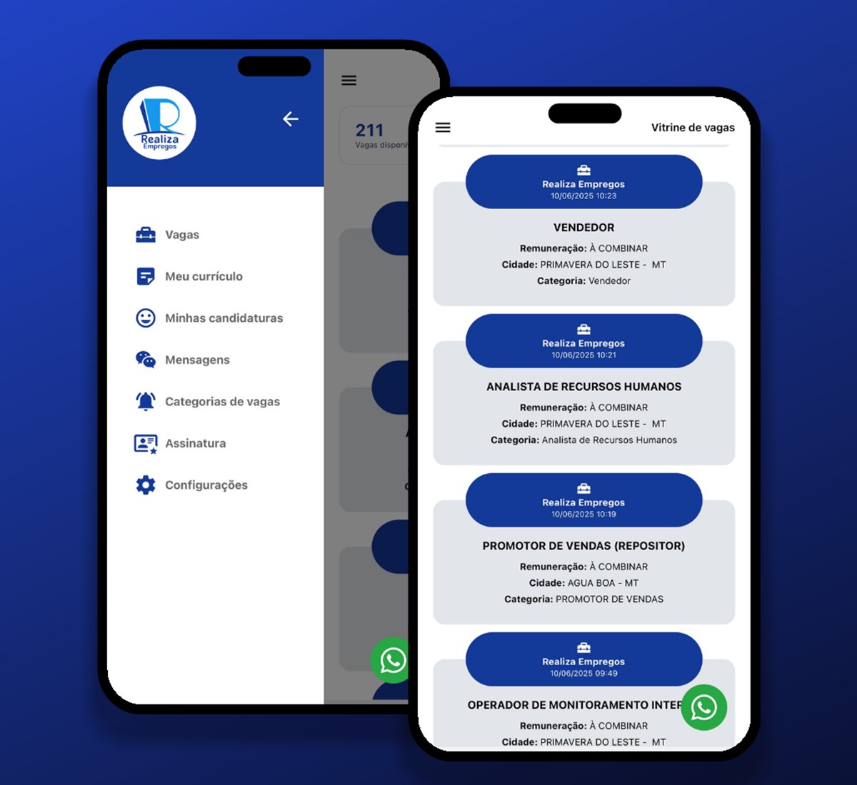 App de vagas de emprego que reúne oportunidades da região e candidaturas em um só lugar